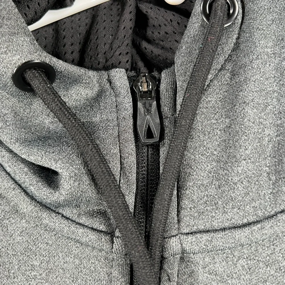 Spyder‎ Hoodie Sweatshirt Mens Medium Gray Long Sleeve 1/4 Zip Pullover Active